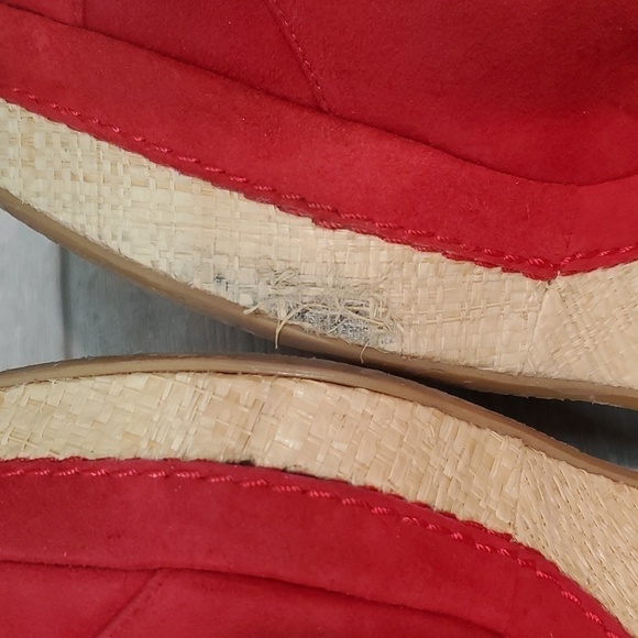 Stuart Weitzman Womens Ankle Suede Slingback Wedge Sandals shoes sz 7.5M - Picture 9 of 13